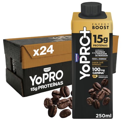 YoPRO Bebida Láctea UHT Café Expresso 15g de proteínas 250ml - 24 unidades