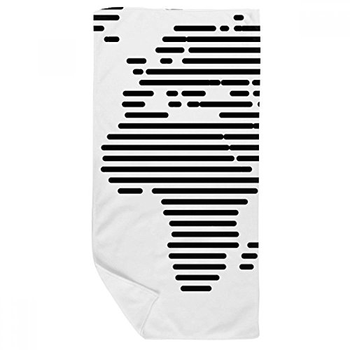 Serviette de bain doux absorbante débarbouillette planisphère 35x70 - 2