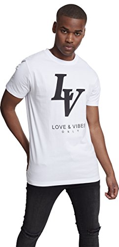 Mister té (misuq) Hombre Love Vibes Only tee  Camiseta, Hombre, Love Vibes Only tee, Blanco, Medium