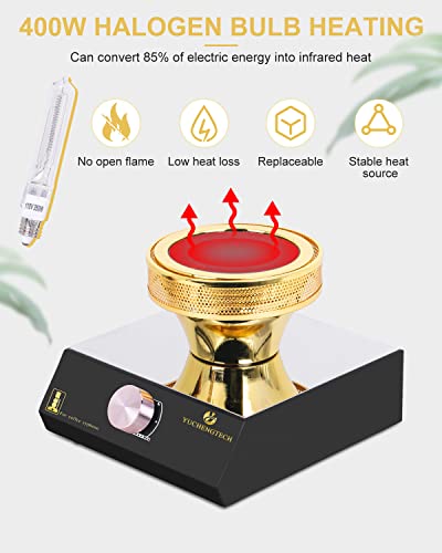 YUCHENGTECH Coffee Syphon Heater Siphon Kaffee Heizung Heizung Elektrische Siphon Kaffeemaschine Heizung mit Ersatzbirne… – Bild 4