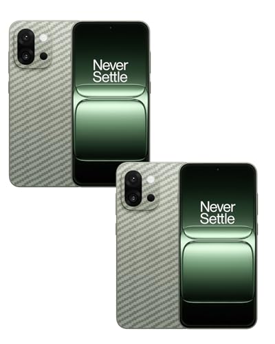 Image of (Pack of 2) Compatible with Skin Sticker /Vinyl wrap /Protective Film Mobile Back Skin Carbon Fiber 3D Transparent by Candeal Mizhan(Only Back) (Oneplus, Oneplus 13s 5G)