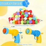 Mity rain 102PCS Cat Ball Launchers & Pom Pom Balls Interactive Cat Toy Set – Safe Soft Plush Kitten Toys for Indoor Cats, Fun Kitten Toys for Endless Active Play (Christmas) - Image 6