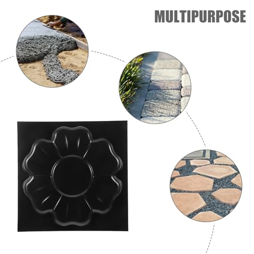 Moule de sol en PP Mipcase en forme de fleur pour dalles en ciment - 5