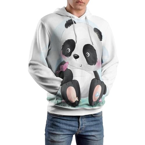 Hoodie oiseau panda UMENG pull col capuche unisexe taille S - 6