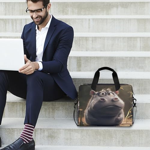 Funda para laptop portátil con asa y correa 15.6 pulg miniatura 2
