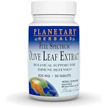 Planetary Herbals Full Spectrum Olive Leaf Extract Tablets, 30 Count