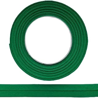 ME: NaMa Slant Made of 100% Cotton - 10m x 20mm (Weight) - High Quality Edge Band, Cotton Ribbon, Sneband - Perfect for DIY Sewing - Made in Belgium, on a Roll (Green)