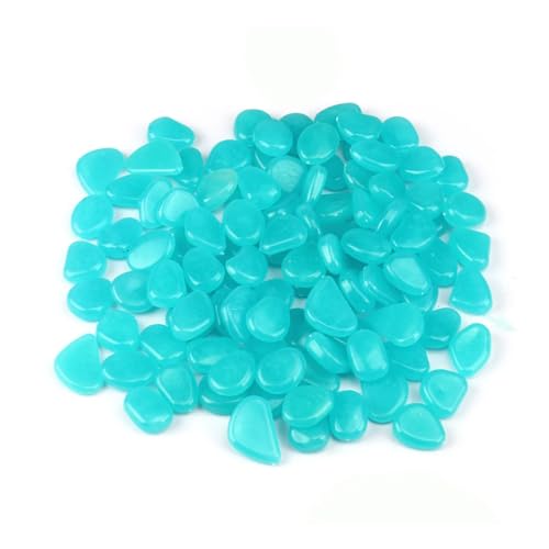 Lampe Flottante Piscine Herefun Pierre Lumineuse, 300g Galet Lumineux Cailloux, Pierre Lumineuse Exterieur Du00e9coratives Pour Aquariums, Jardin, Les Allu00e9es, Les Routes (Bleu Sable Aquarium