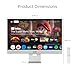 ASUS ZenScreen 27” 4K USB-C Smart Monitor (MS27UC) - UHD (3840 x 2160) IPS, 99% sRGB, GoogleTV, Harman Kardon Speakers, USB-C 90W PD, USB Hub, Wireless Display, Netflix and YouTube, 3 yr Warranty