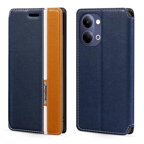 Shantime �N���V�b�N�X�g���C�v���U�[���P�[�X Vivo Y11d 4G �Ƃ̌݊������� �B���}�O�l�b�g �J�[�h���[ �R���g���X�g�z�F�f�U�C��(�u���[)