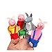 JUNMAIDZ Finger Puppets Bebé Cuenta Historia títere de Dedo Tres Cerdos Sirena Castillo Princesa Dibujos Animados Teatro rol Juego Juguetes educativos para niños Regalos Marionetas de Dedo