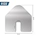 Haoguo Boat Keel Guard, Boat Bow Protector with 3M VHB Adhesive, 9.9''*9.9'', 316 Stainless Steel, Professional Shape Design, Essential for Ships or Yachts