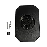 CYDZSRA Praktisches 1/2 Zoll Montageset für doppelseitige Abstellgleise, inklusive integriertem Schaltkasten, Montageblock für Abstellgleise, ABS, Schwarz
