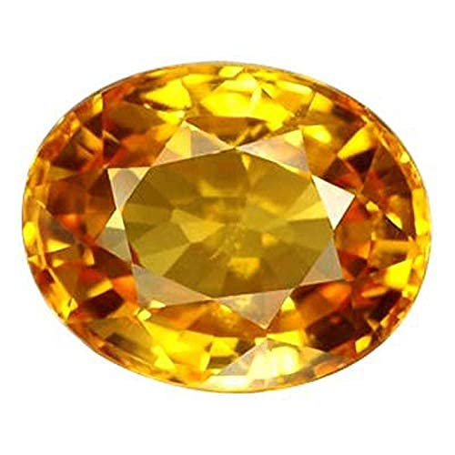 S Kumar Gems & JewelsCertified Natural 3.25/5.25/8.25/9.25 Ratti Yellow Sapphire Stone (Pokhraj Stone/Pukhraj Stone) for Men and Women