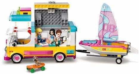Miniatura 7 de LEGO Friends Forest Camper Van y velero 41681 Kit de construcción juguete del bosque nuevo 2021 (487 piezas)