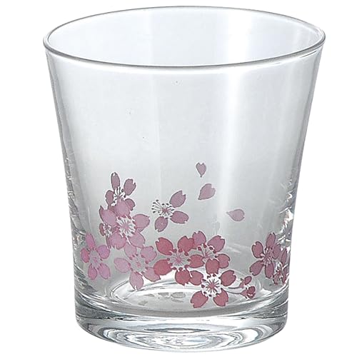 Otaru hand-blown soda-glass tumbler with rippled blue (kasumi / aurora) coloring, from a Hokkaido glass maker