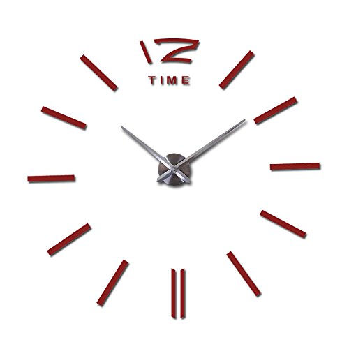 Horloge murale 3D silencieuse XJBTBA contre le bruit du tic-tac