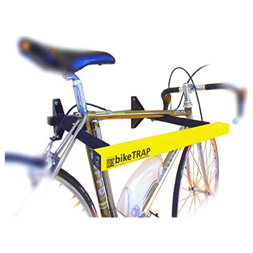 Candado y soporte antirrobo de pared para bicicletas bikeTRAP de alta seguridad. Guarda con tranquilidad tu bici !