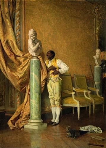 Affiche impression d'art tableau l'amour platonique Eduardo Zamacois toile 60x90cm
