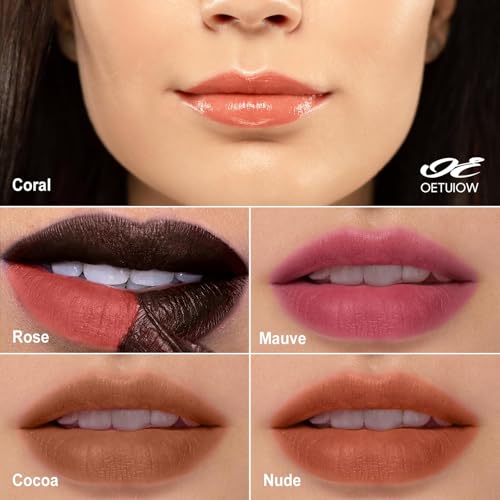 Image of Peel Off Lip Stain Long-Lasting Waterproof, Moisturizing Lip Liner Stain Natural Lip Color, Lip Liner Peel Off Stain Enhancing Complexion for Women Girls (Rose)