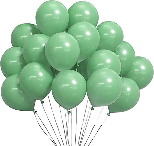 100PCS Kit di palloncini verdi a forma di fagiolo