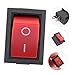 Zerodeko Industrial Boat Rocker Switches On/Off Toggle Power On-Off 2 Pin 250vac/6a for Electrical