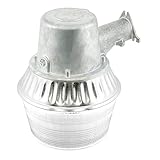 HALO 65-Watt Equivalent, Integrated LED, Metal, Area Light, 4000K, Light Gray