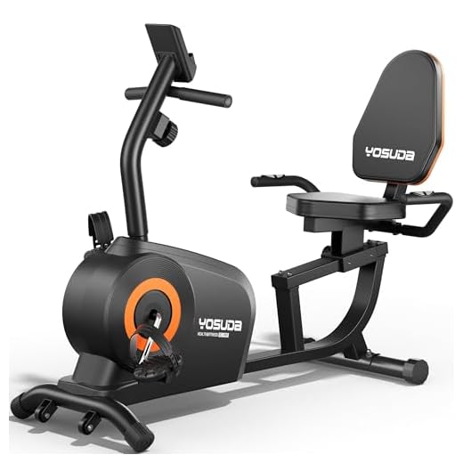 YOSUDA Recumbent Exercise Bike for Adults Seniors with Quick Adjust Seat, 350LB Capacity & 16-level Resistance, Black