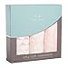 aden + anais Silky Soft Metallic Swaddle Blanket | 100% Viscose derived from Bamboo Blankets for Girls & Boys | Baby Receiving Swaddles | Ideal Newborn & Infant Swaddling Set | 3 Pack, Primrose Birch