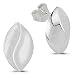 Produktbild Vinani Design Ohrstecker Mandel Auge elegant geschwungen gebürstet glänzend Sterling Silber 925 Ohrringe Linse 2OSV