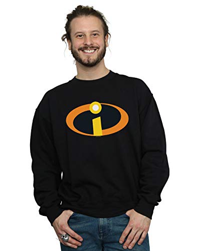Image of Disney Men's The Incredibles Costume Logo Sweatshirt Black X-Large