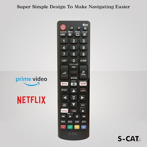 Image of S-CAT Compatible with Lg Smart Tv Remote Control AKB75095303 Universal Suitable for LED OLED LCD UHD Plasma Android Television (in case of Any Issues, Contact Customer Care)