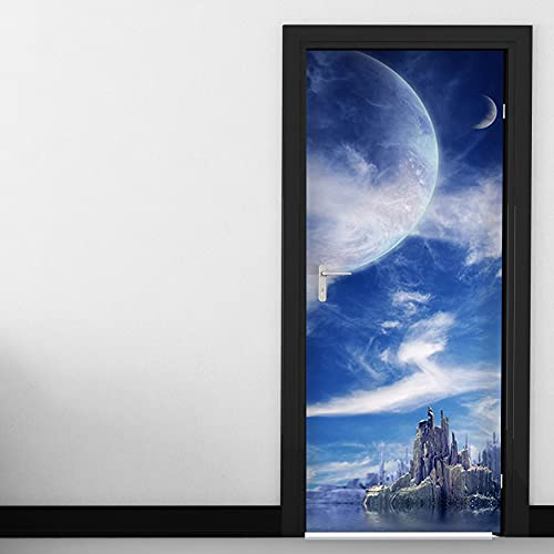 Walplus Dekorationen Wand Sticker Wandschmuck Aufkleber Wohnzimmer Kinder Kinderzimmer Wohnkultur wddm041 - Alien weltweit tür-wandbild Cover