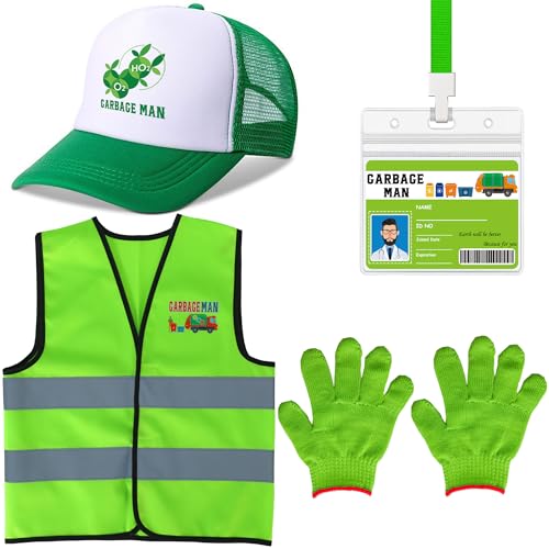 Disfraz Kit Hombre de la Basura Infantil 4 en 1 miniatura 1