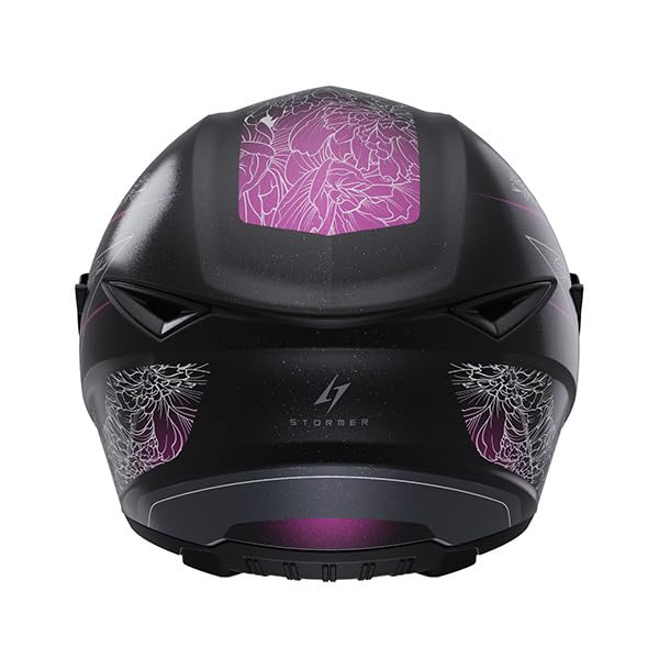Kask integralny STORMER Strike Blossom (fioletowo-różowy), homologacja ECE 22.06 – przystosowany do montażu Pinlocka i systemu Bluetooth