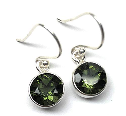 Natural Green Moldavite 925 Solid...