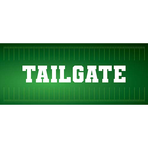 PARTYRAMA.CO.UK Tailgate American Football PVC Party Sign Decoration 60cm x 25cm