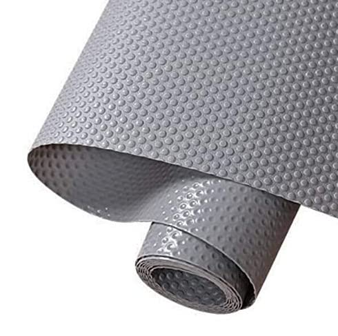 Protector Cajones Cocina Rollo Plástico Protector Muebles para Fregaderos, Cubre Cajones Armarios Cocina Plástico Antideslizante medida 50 cm de ancho x 2 mts largo Color Gris Cover