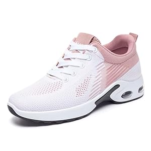 Padgene Womens Sneakers Air Cushion Running Shoes Lightweight Tennis Walking Shoes Mesh Breathable Gym Work Fashion Sneakers Athletic Comfortable Casual