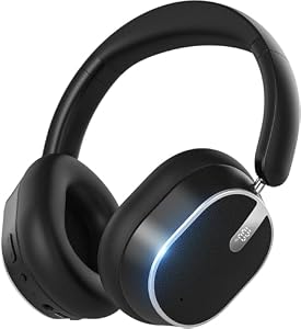 Bluetooth-Kopfhörer mit hybrider aktiver Geräuschunterdrückung, Kabellose Over-Ear-Kopfhörer mit Bluetooth 6.0, 120 Stunden Akkulaufzeit, Hi-Res-Audio, Kraftvollen Bässen und Ohrpolstern aus