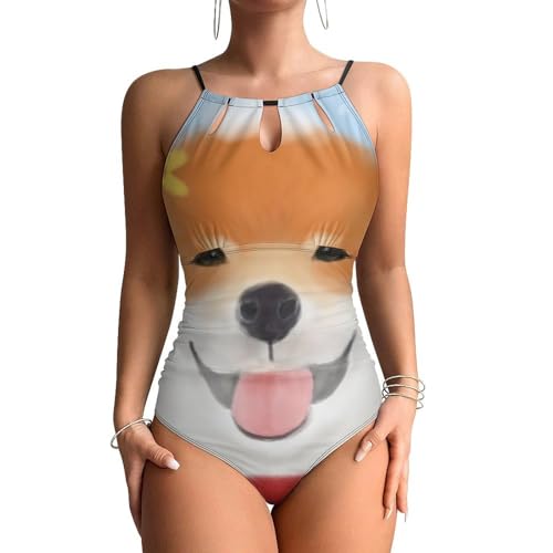 Beachwear Shiba Inu maillots de bain une pièce pour vacances au soleil