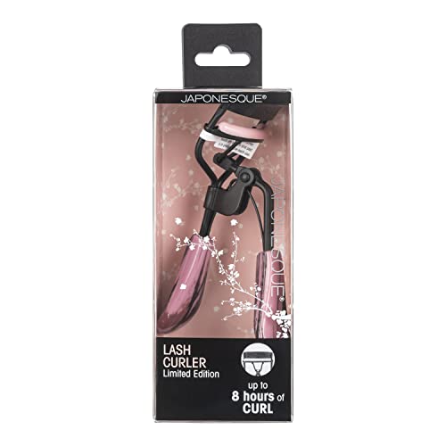 Japonesque Limited Edition Lash Curler, For Natural & False Lashes, Round Shaped Eyes, Includes 1 Refill Pad, Holds Curl Up To 8 Hours #TOP5