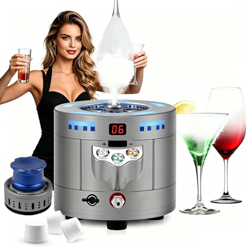 Máquina para Hielo Seco 2 en 1, Enfriador Rápido de Vasos miniatura 1