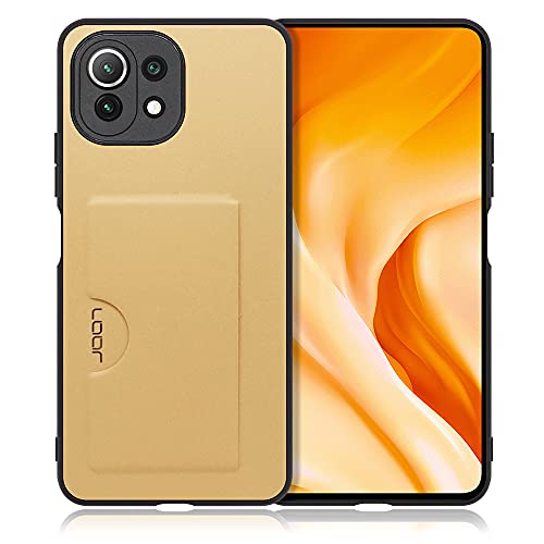 LOOF SKIN SLIM-SLOT U[ J[h[ X}zP[X for Xiaomi Mi 11 Lite 5G p P[X Jo[ w Xgbvz[ J[h|Pbg Vv ϏՌ ^ y leather [S[h]