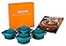 Le Creuset Zestaw kamionek 4 mini koktajli z książką kucharską, 235 ml, karaiby