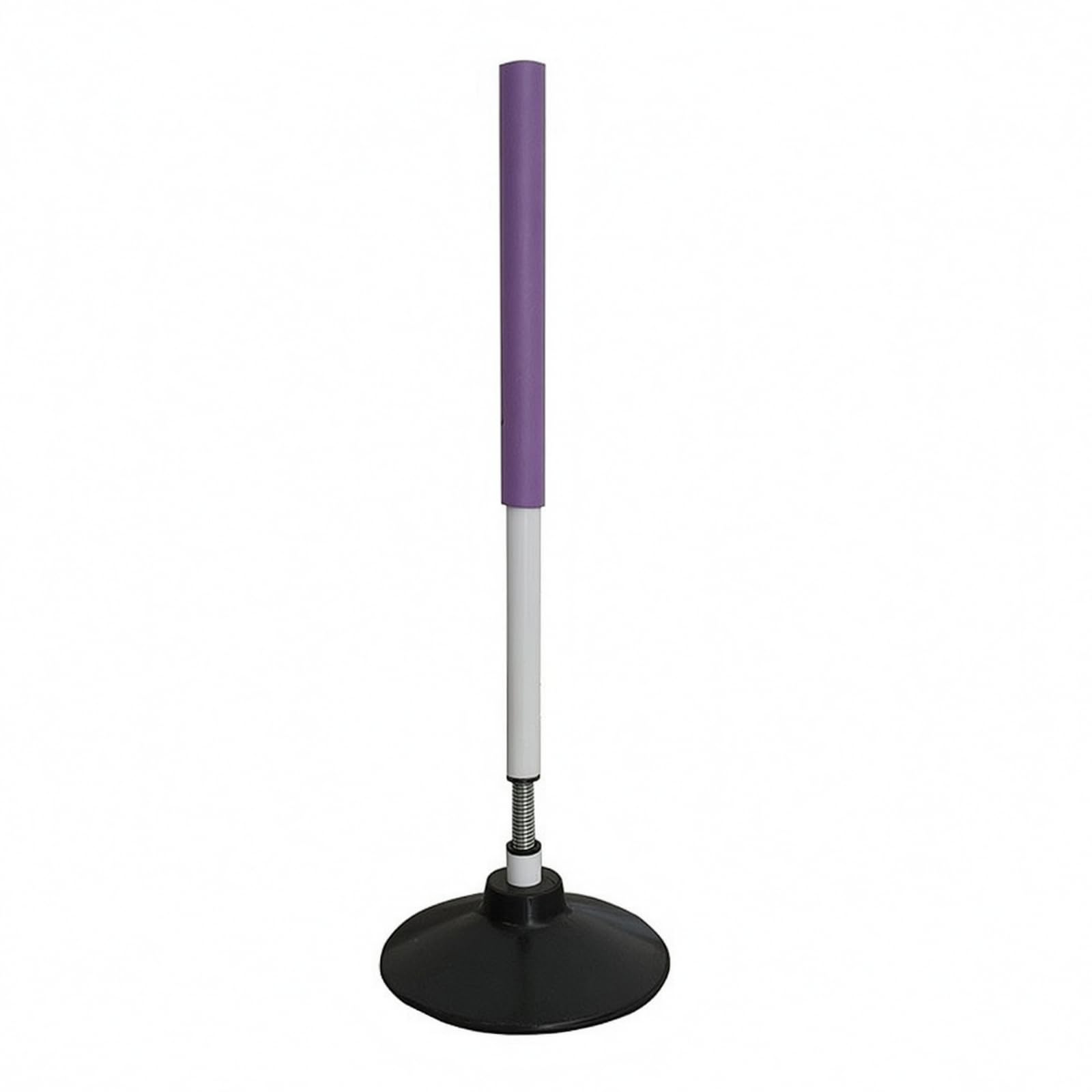 Gralara Poste de Entrenamiento de Baloncesto Poste Barra Cono Estructura de PVC con Base Redonda de Caucho para Driblar y, Base De Goma De 1.2 Kg + Poste De Espuma De 60 Cm