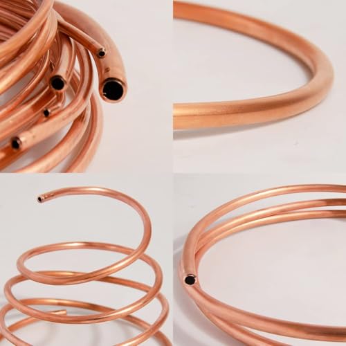 Quickun Copper Tube 1/4" ID × 5/16" OD (6-8mm) Seamless Round Pipe Tubing (3.28FT) by Quickun - Used condition - Image 5