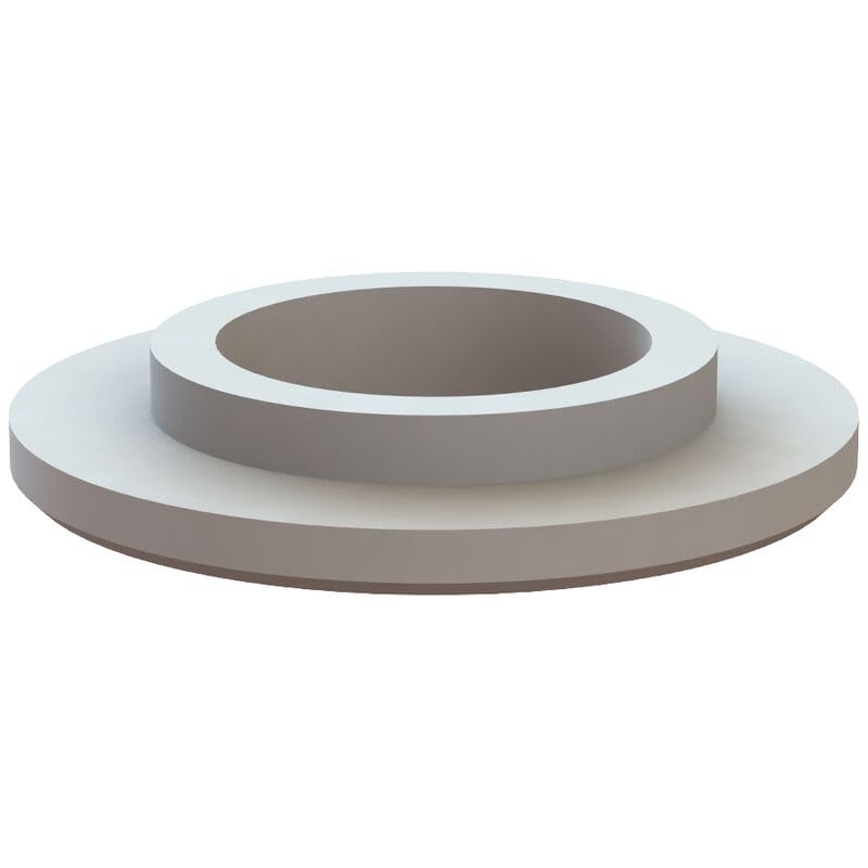 Essentra, 24SW0375, Natural Nylon Standard Shoulder Washer - Outside Diameter 19.1 mm (0.750 in) - Base Height 1.5 mm (0.060 in) - Base Outside Diameter 12.7 mm (0.500 in) - Compatible (500 Item/s)