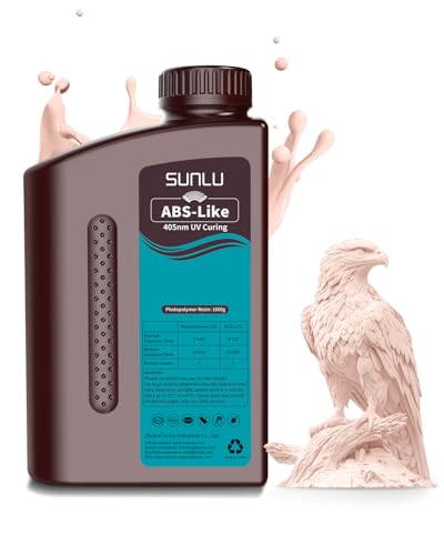 Image of SUNLU ABS-Like 3D Printer Resin, 405nm UV Curing Photopolymer Rapid 3D Resin for 2K 4K 6K 8K LCD /DLP /SLA 3D Printers, Non-Brittle & High Precision & Low Shrinkage, Beige 1KG