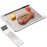 ソロキャンプ キャンプ用品 全面 銀めっき仕様 純銅製焼肉プレート B6サイズ リフター付き (約W182mm×H128mm /厚さ 3mm)